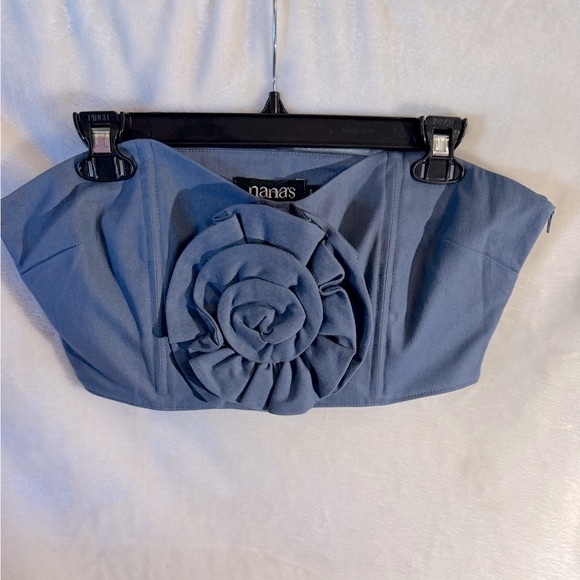 NANA’S Milano Denim Corset Top and Midi Pencil Skirt Set - Picture 8 of 16